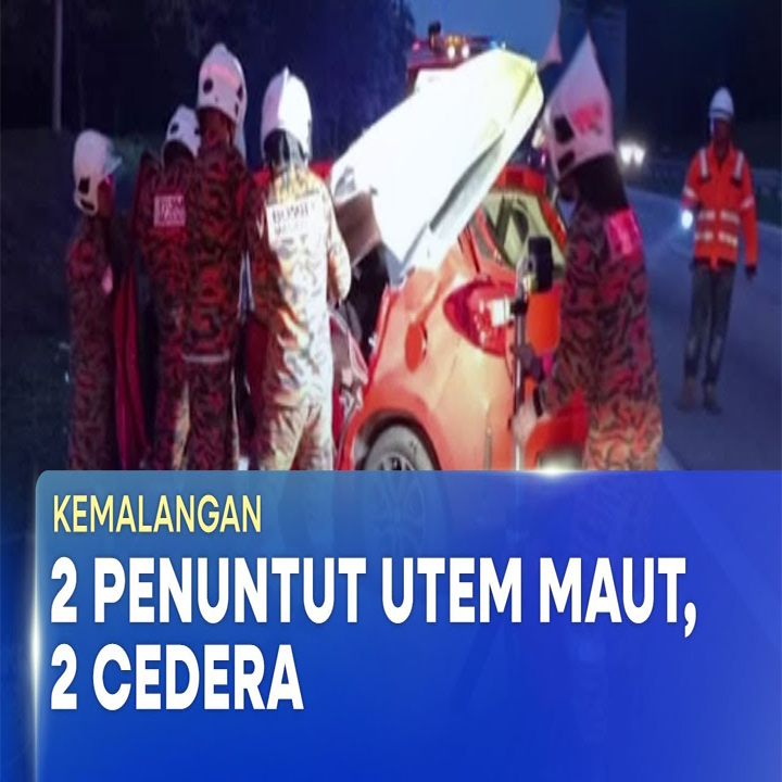KEMALANGAN | Dua Pelajar Universiti Maut, Kereta Terbabas Di Jasin