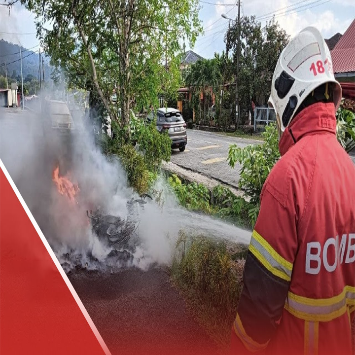 Wanita ditahan kerana bakar motor